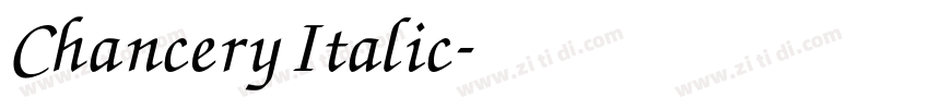 Chancery Italic字体转换